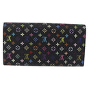 LOUIS VUITTON Multicolor Portefeiulle Sarah Wallet M60668 LV Auth 205408A-2