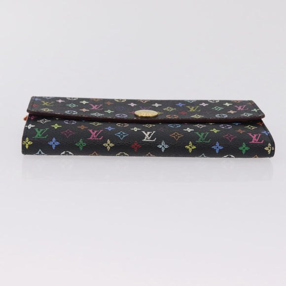LOUIS VUITTON Multicolor Portefeiulle Sarah Wallet M60668 LV Auth 205408A
