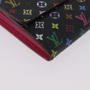 LOUIS VUITTON Multicolor Portefeiulle Sarah Wallet M60668 LV Auth 205408A-8
