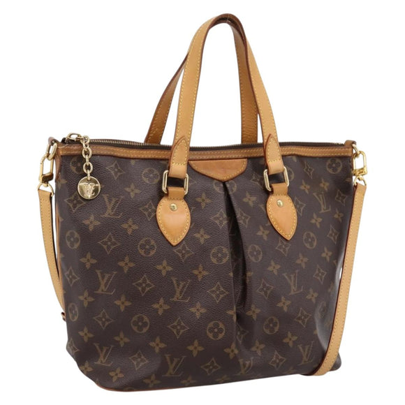 LOUIS VUITTON Monogram Palermo PM Tote Bag M40145 LV Auth 205409A