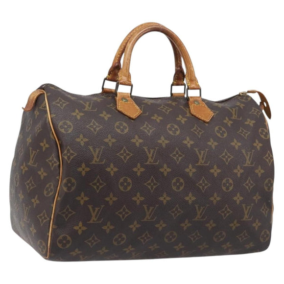 LOUIS VUITTON Monogram Speedy 35 Hand Bag M41524 LV Auth 205410