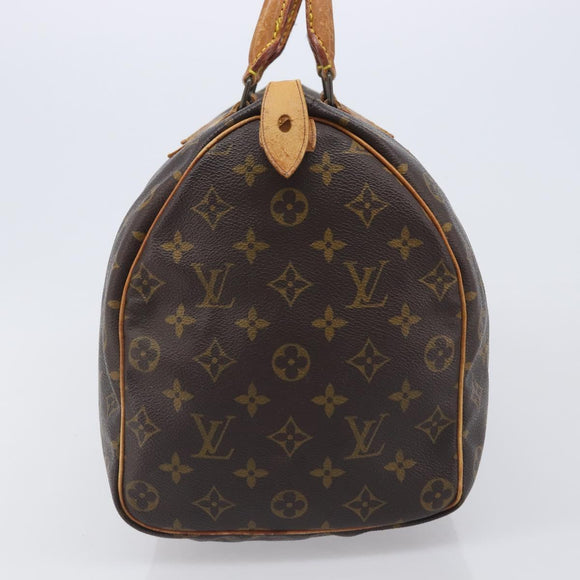 LOUIS VUITTON Monogram Speedy 35 Hand Bag M41524 LV Auth 205410