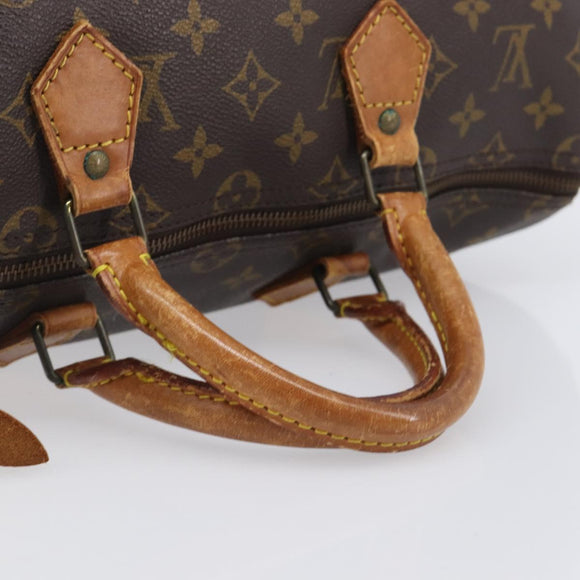 LOUIS VUITTON Monogram Speedy 35 Hand Bag M41524 LV Auth 205410