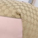 GUCCI GG Canvas Sherry Line Hand Bag Beige Gold 131230 Auth 205412-14