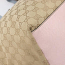 GUCCI GG Canvas Sherry Line Hand Bag Beige Gold 131230 Auth 205412-15