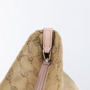 GUCCI GG Canvas Sherry Line Hand Bag Beige Gold 131230 Auth 205412-19