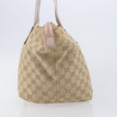 GUCCI GG Canvas Sherry Line Hand Bag Beige Gold 131230 Auth 205412-5