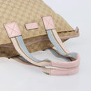 GUCCI GG Canvas Sherry Line Hand Bag Beige Gold 131230 Auth 205412-7