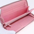 GUCCI Long Wallet Leather Pink Silver 443123 Auth 205414M-9