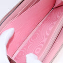 GUCCI Long Wallet Leather Pink Silver 443123 Auth 205414M-21