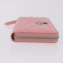 GUCCI Long Wallet Leather Pink Silver 443123 Auth 205414M-3
