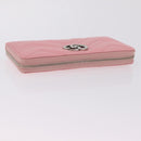 GUCCI Long Wallet Leather Pink Silver 443123 Auth 205414M-5