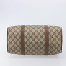 GUCCI GG Supreme Web Sherry Line Hand Bag PVC Beige Gold 40 02 007 Auth 205416-5