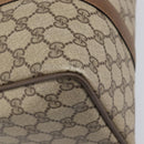 GUCCI GG Supreme Web Sherry Line Hand Bag PVC Beige Gold 40 02 007 Auth 205416-16