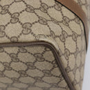 GUCCI GG Supreme Web Sherry Line Hand Bag PVC Beige Gold 40 02 007 Auth 205416-18