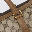 GUCCI GG Supreme Web Sherry Line Hand Bag PVC Beige Gold 40 02 007 Auth 205416-20