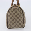 GUCCI GG Supreme Web Sherry Line Hand Bag PVC Beige Gold 40 02 007 Auth 205416-4