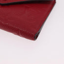 LOUIS VUITTON Empreinte Portefeuille Victorine Wallet Red M62554 LV Auth 205417M-15