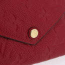 LOUIS VUITTON Empreinte Portefeuille Victorine Wallet Red M62554 LV Auth 205417M-18