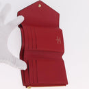 LOUIS VUITTON Empreinte Portefeuille Victorine Wallet Red M62554 LV Auth 205417M-8