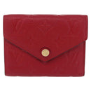 LOUIS VUITTON Empreinte Portefeuille Victorine Wallet Red M62554 LV Auth 205417M-13