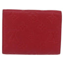 LOUIS VUITTON Empreinte Portefeuille Victorine Wallet Red M62554 LV Auth 205417M-2