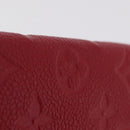 LOUIS VUITTON Empreinte Portefeuille Victorine Wallet Red M62554 LV Auth 205417M-3