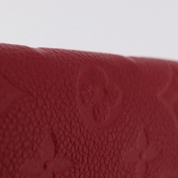 LOUIS VUITTON Empreinte Portefeuille Victorine Wallet Red M62554 LV Auth 205417M