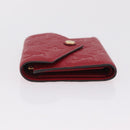 LOUIS VUITTON Empreinte Portefeuille Victorine Wallet Red M62554 LV Auth 205417M-5
