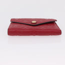 LOUIS VUITTON Empreinte Portefeuille Victorine Wallet Red M62554 LV Auth 205417M-7