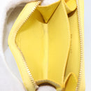 Salvatore Ferragamo Coin Purse Leather Yellow Gold Auth 205418A-19