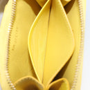 Salvatore Ferragamo Coin Purse Leather Yellow Gold Auth 205418A-10