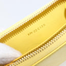 Salvatore Ferragamo Coin Purse Leather Yellow Gold Auth 205418A-11