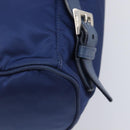 PRADA Backpack Nylon Blue Silver Auth 205419A-18