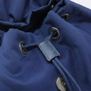 PRADA Backpack Nylon Blue Silver Auth 205419A-25