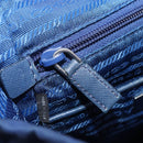 PRADA Backpack Nylon Blue Silver Auth 205419A-29
