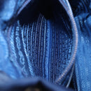 PRADA Backpack Nylon Blue Silver Auth 205419A-30