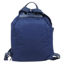 PRADA Backpack Nylon Blue Silver Auth 205419A-2