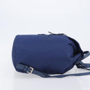 PRADA Backpack Nylon Blue Silver Auth 205419A-3