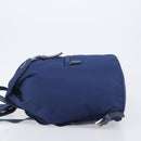 PRADA Backpack Nylon Blue Silver Auth 205419A-4