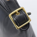 Coach Shoulder Bag Leather Black Gold Auth 205420-16