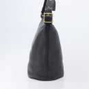 Coach Shoulder Bag Leather Black Gold Auth 205420-5