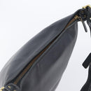 Coach Shoulder Bag Leather Black Gold Auth 205420-6
