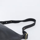 Coach Shoulder Bag Leather Black Gold Auth 205420-8