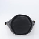 Coach Shoulder Bag Leather Black Gold Auth 205420-9