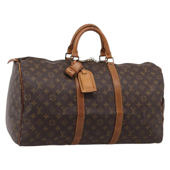 LOUIS VUITTON Monogram Keepall 50 Boston Bag M41426 LV Auth 205423
