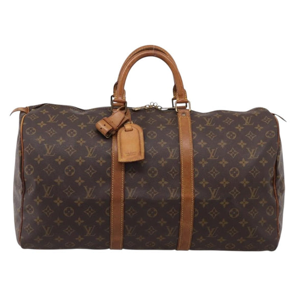 LOUIS VUITTON Monogram Keepall 50 Boston Bag M41426 LV Auth 205423
