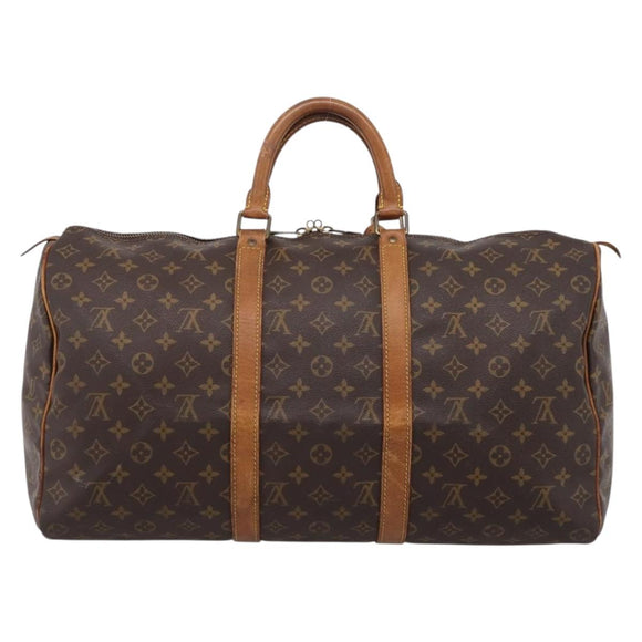 LOUIS VUITTON Monogram Keepall 50 Boston Bag M41426 LV Auth 205423