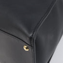 FENDI Peek A Boo X-Rite Hand Bag Leather Black Gold Auth 205424V-8