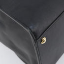 FENDI Peek A Boo X-Rite Hand Bag Leather Black Gold Auth 205424V-15